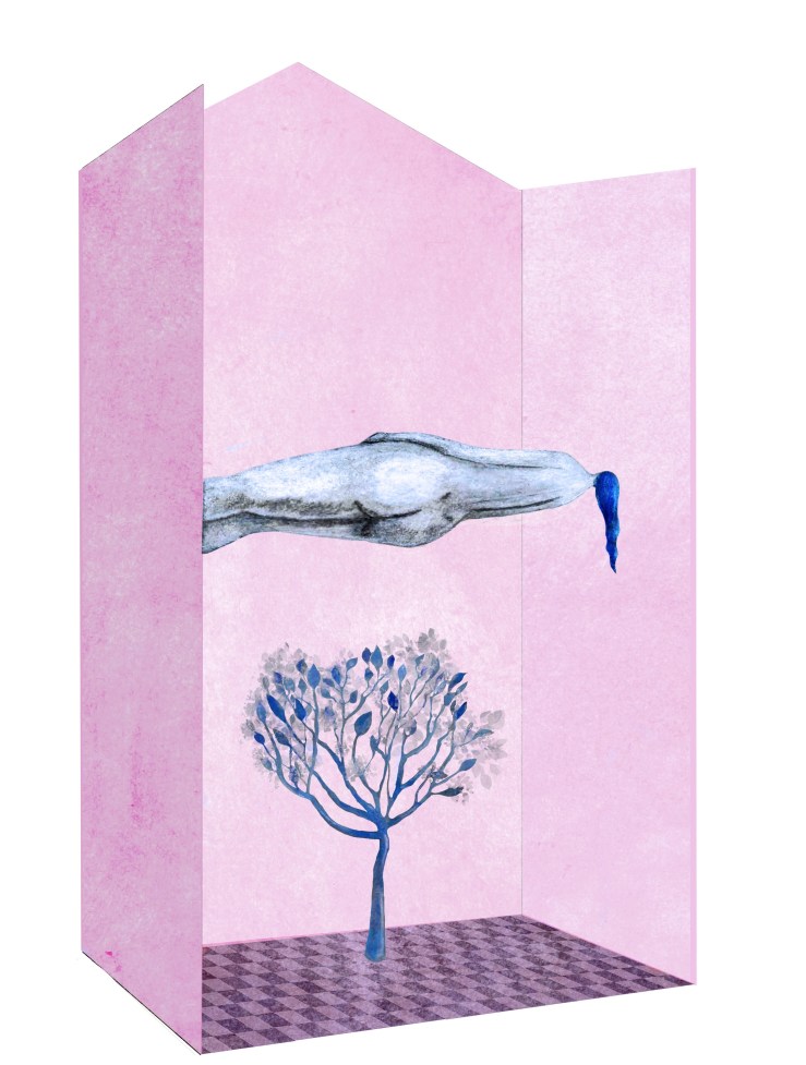 Illustrazione di Giulia Landonio ispirata al testo di Emma Ferulano "Yadana".